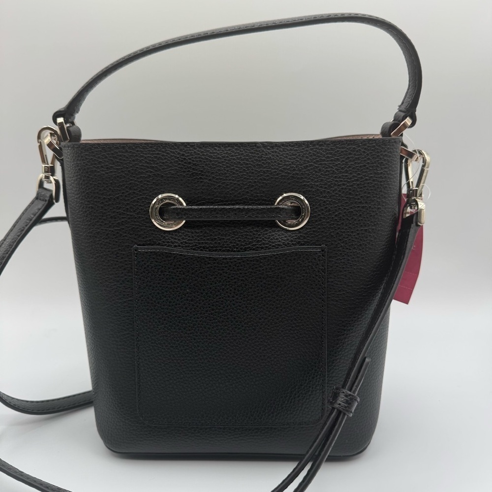 Kate Spade Black Leather Shoulder Bag | New with Tags - Picture 5 of 10
